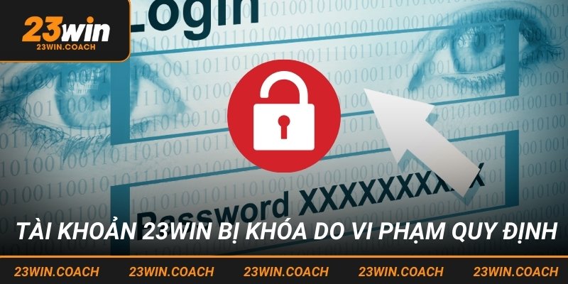 Tài Khoản 23win Bị Khóa Và Hướng Dẫn Cách Khắc Phục Cụ Thể 1 Tài khoản 23win bị khóa do vi phạm quy định